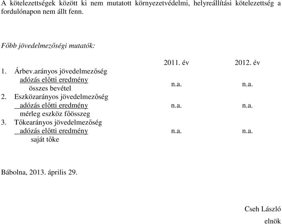 arányos jövedelmezőség adózás előtti eredmény összes bevétel 2.