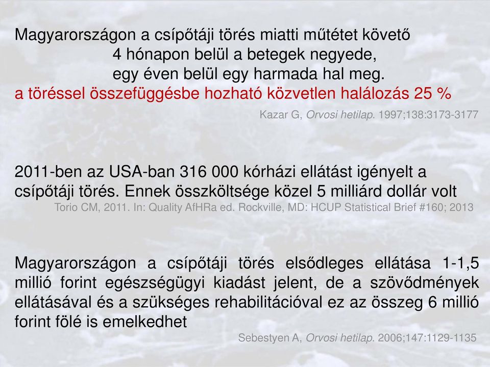 Ennek összköltsége közel 5 milliárd dollár volt Torio CM, 2011. In: Quality AfHRa ed.