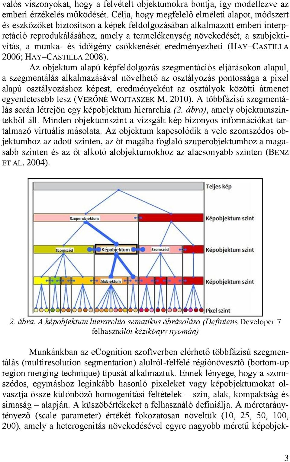 szubjektivitás, a munka- és időigény csökkenését eredményezheti (HAY CASTILLA 2006; HAY CASTILLA 2008).