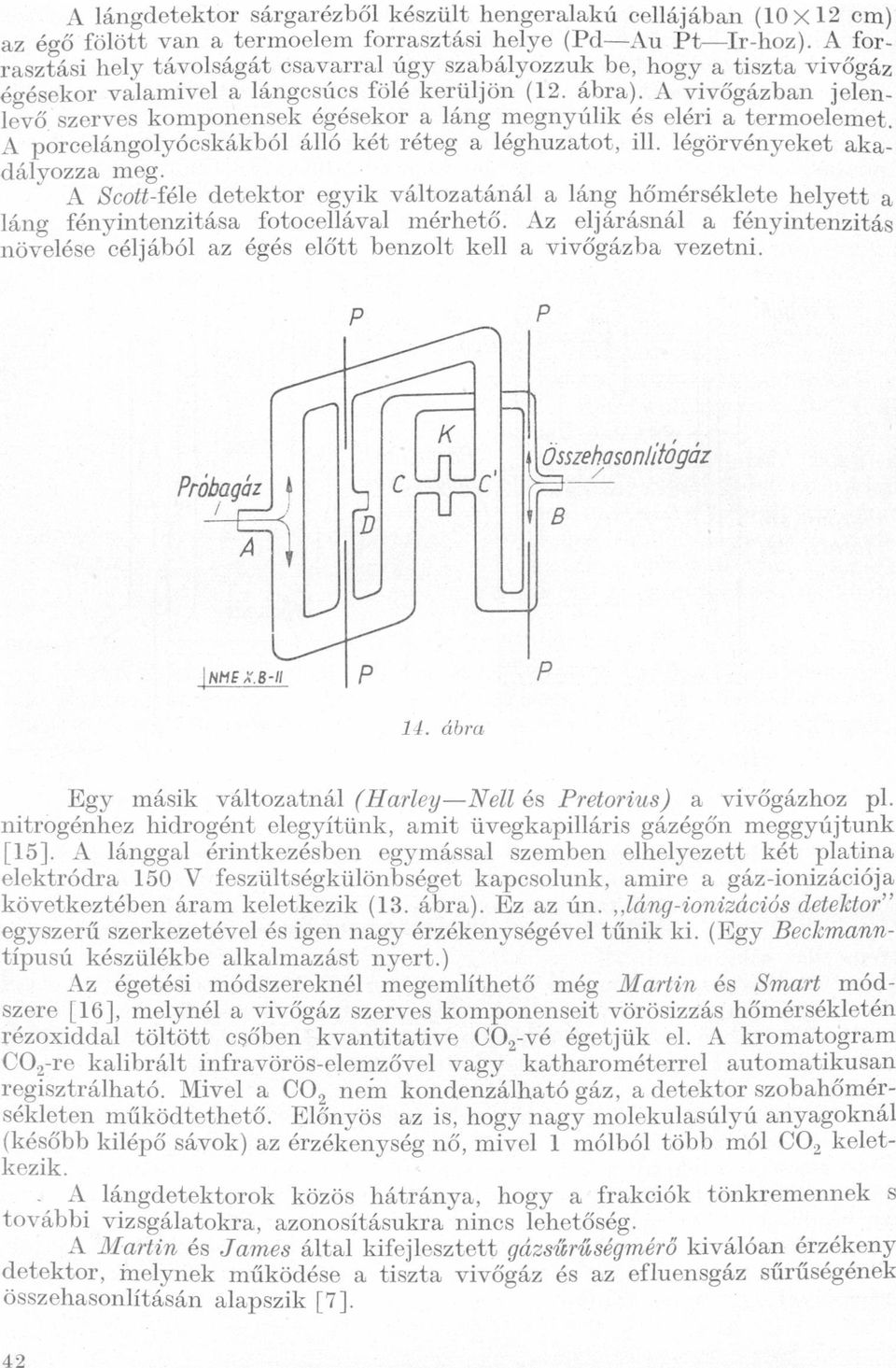 ill légörvényeket kdályozz meg A Scott-félé detektor egyik változtánál láng hőmérséklete helyett láng fényintenzitás fotocellávl mérhető Az eljárásnál fényintenzitás növelése céljából z égés előtt