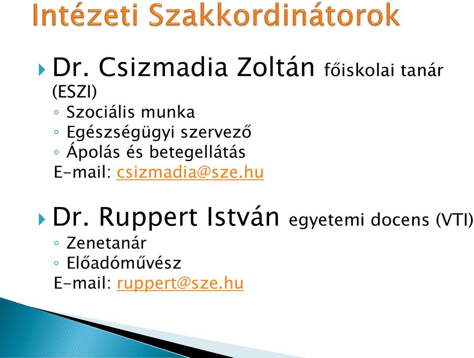E-mail: csizmadia@sze.hu Dr.