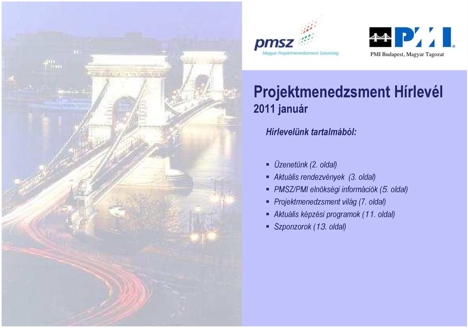 oldal) PMSZ/PMI elnökségi információk (5.