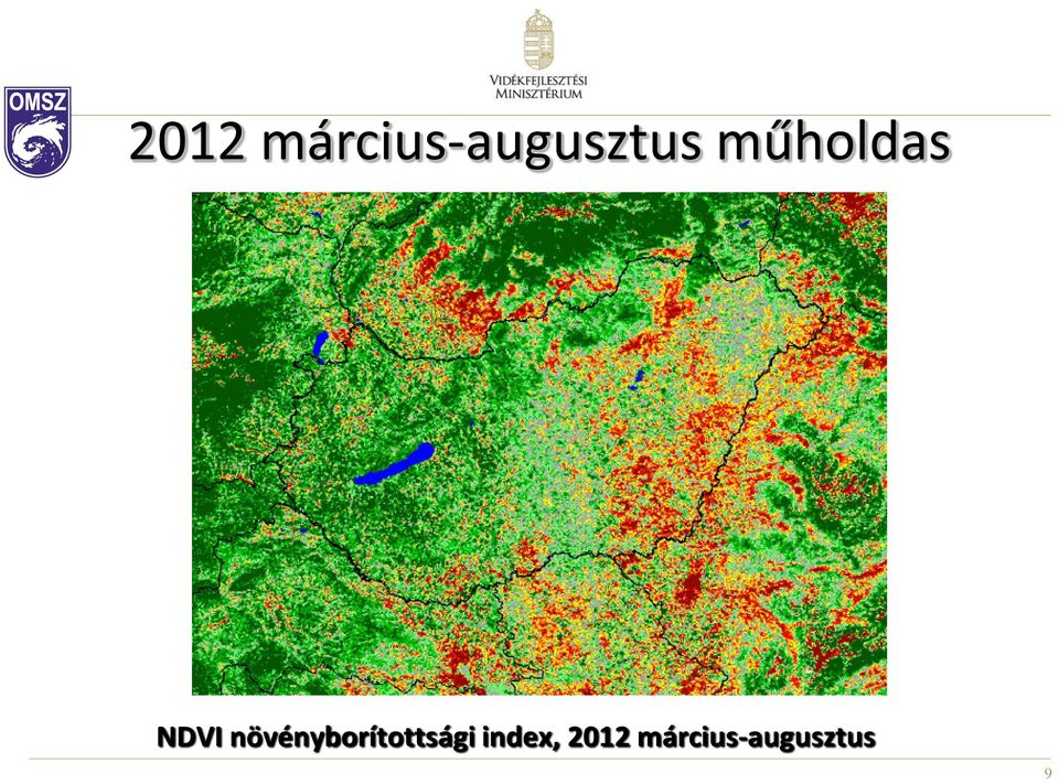 műholdas NDVI