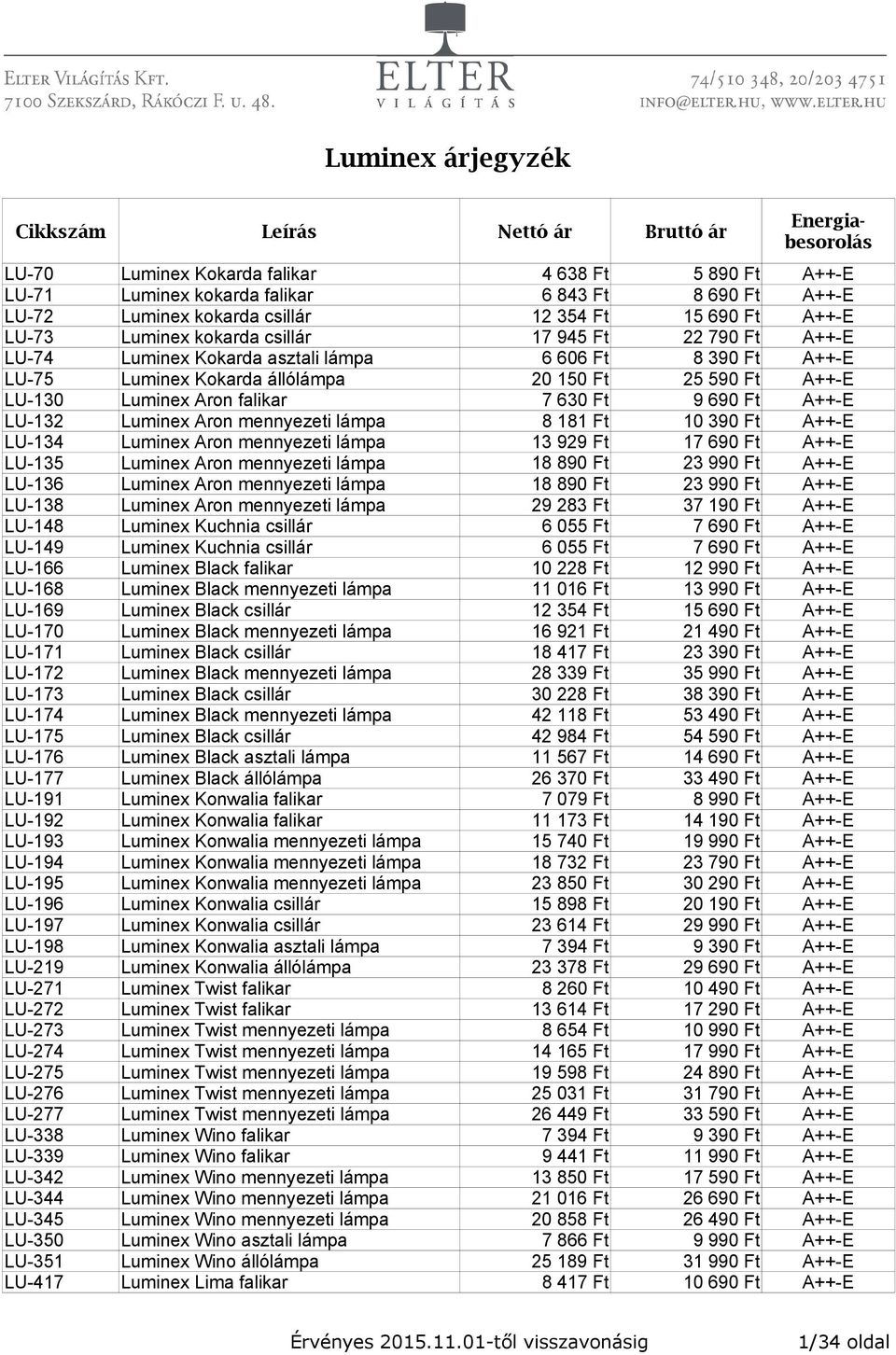 Luminex Aron mennyezeti lámpa 8 181 Ft 10 390 Ft A++-E LU-134 Luminex Aron mennyezeti lámpa 13 929 Ft 17 690 Ft A++-E LU-135 Luminex Aron mennyezeti lámpa 18 890 Ft 23 990 Ft A++-E LU-136 Luminex