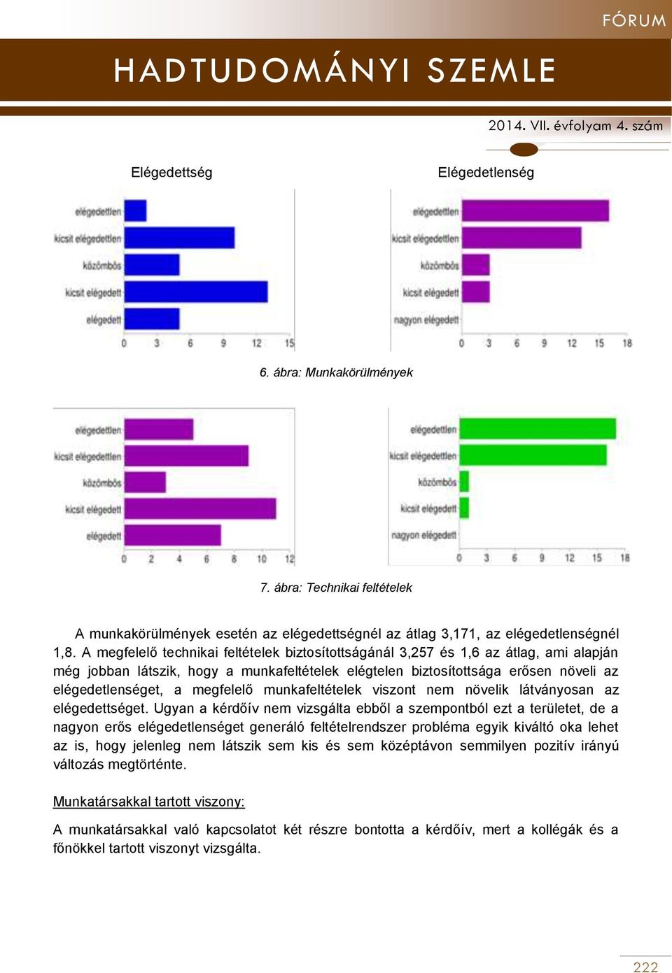 megfelelő munkafeltételek viszont nem növelik látványosan az elégedettséget.