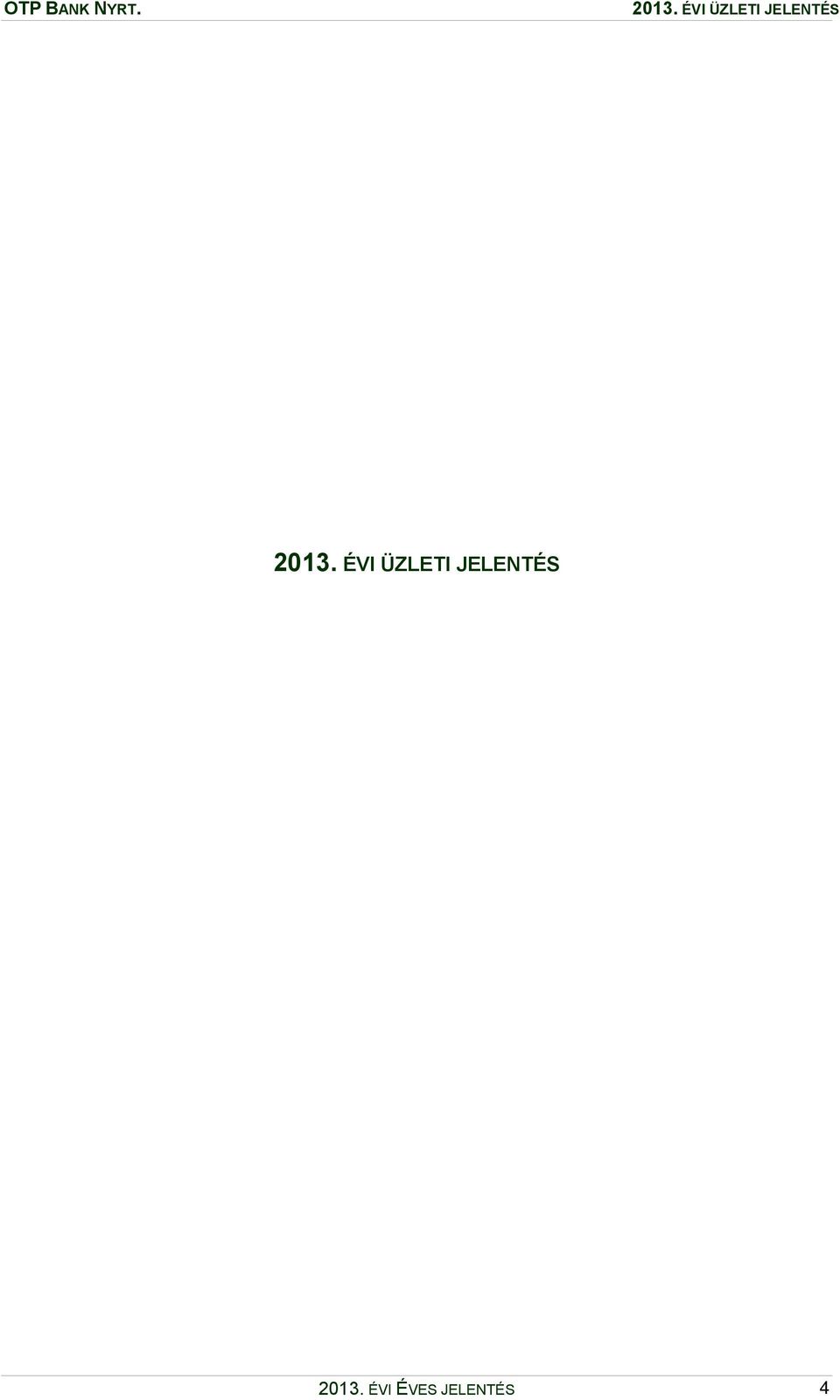 2013. ÉVI ÉVES