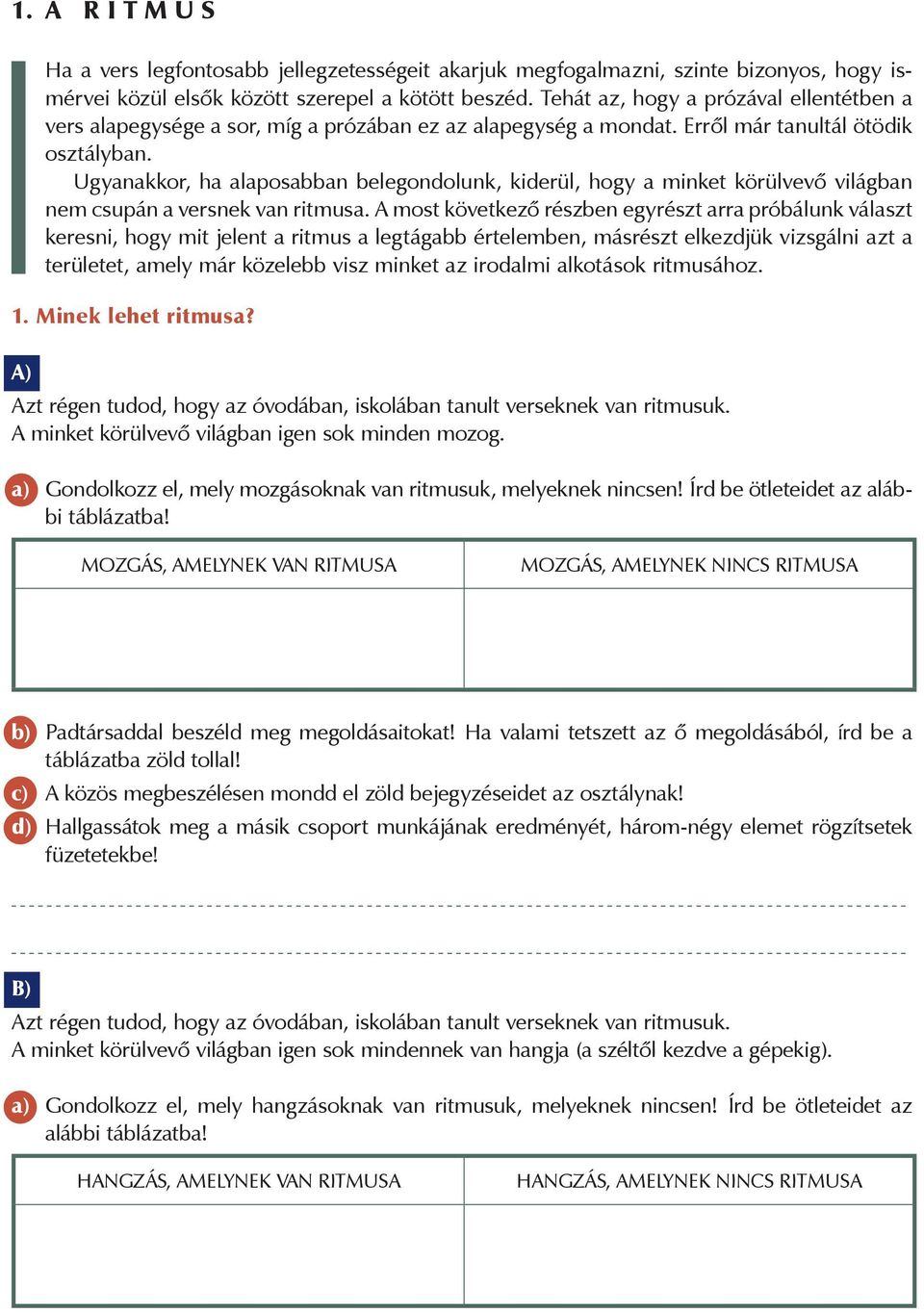 Ugyanakkor, ha alaposabban belegondolunk, kiderül, hogy a minket körülvevő világban nem csupán a versnek van ritmusa.