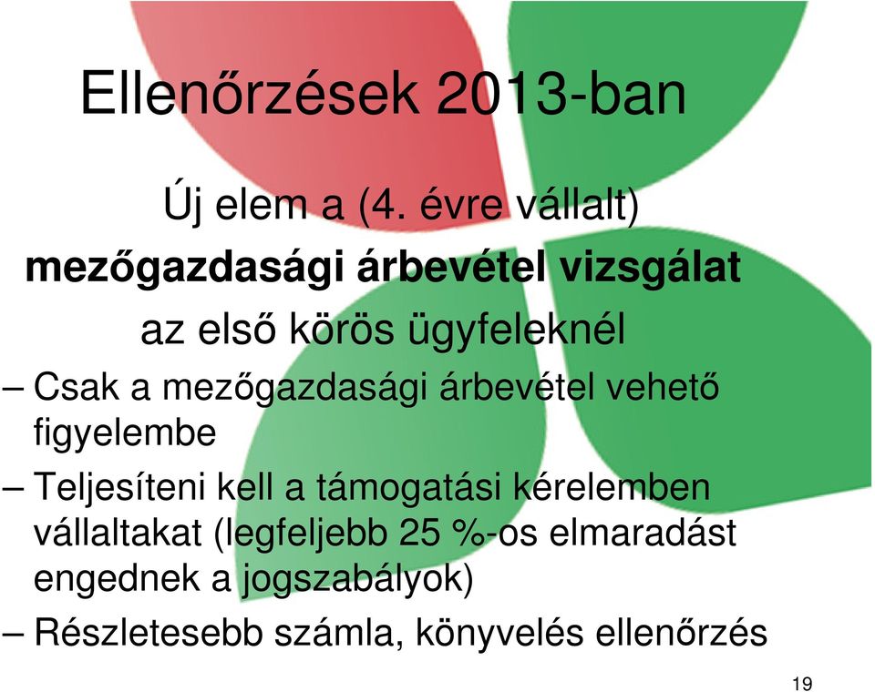 A vidékfejlesztési támogatások ellenőrzési tapasztalatai, különös  tekintettel a fiatal gazda támogatás ellenőrzésére - PDF Ingyenes letöltés