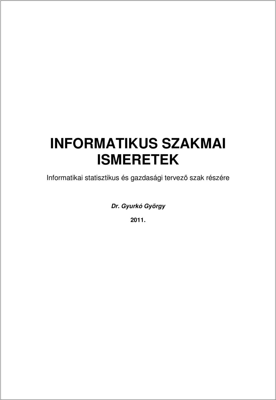 statisztikus és gazdasági
