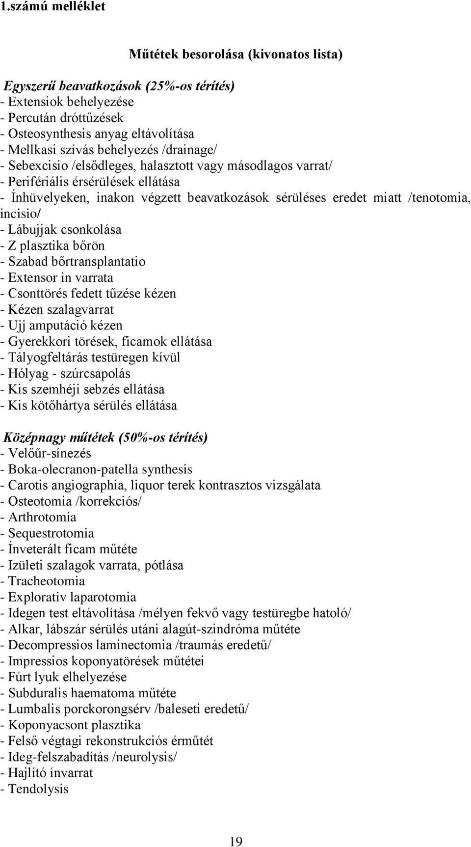 incisio/ - Lábujjak csonkolása - Z plasztika bőrön - Szabad bőrtransplantatio - Extensor in varrata - Csonttörés fedett tűzése kézen - Kézen szalagvarrat - Ujj amputáció kézen - Gyerekkori törések,