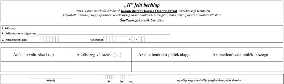 pótlék bevallása 1.