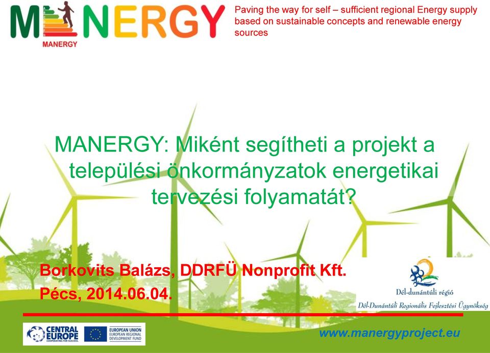 segítheti a projekt a települési önkormányzatok energetikai tervezési