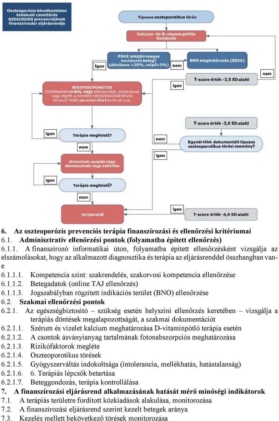 1. A finanszírozó informatikai úton, folyamatba épített ellenőrzésként vizsgálja az elszámolásokat, hogy az alkalmazott diagnosztika és terápia az eljárásrenddel összhangban vane 6.1.1.1. Kompetencia szint: szakrendelés, szakorvosi kompetencia ellenőrzése 6.