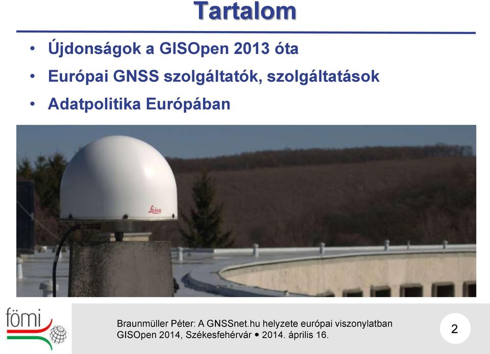 GNSS szolgáltatók,