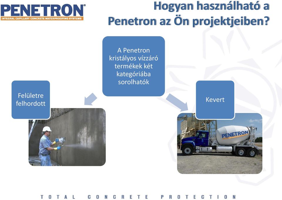 A Penetron kristályos vízzáró