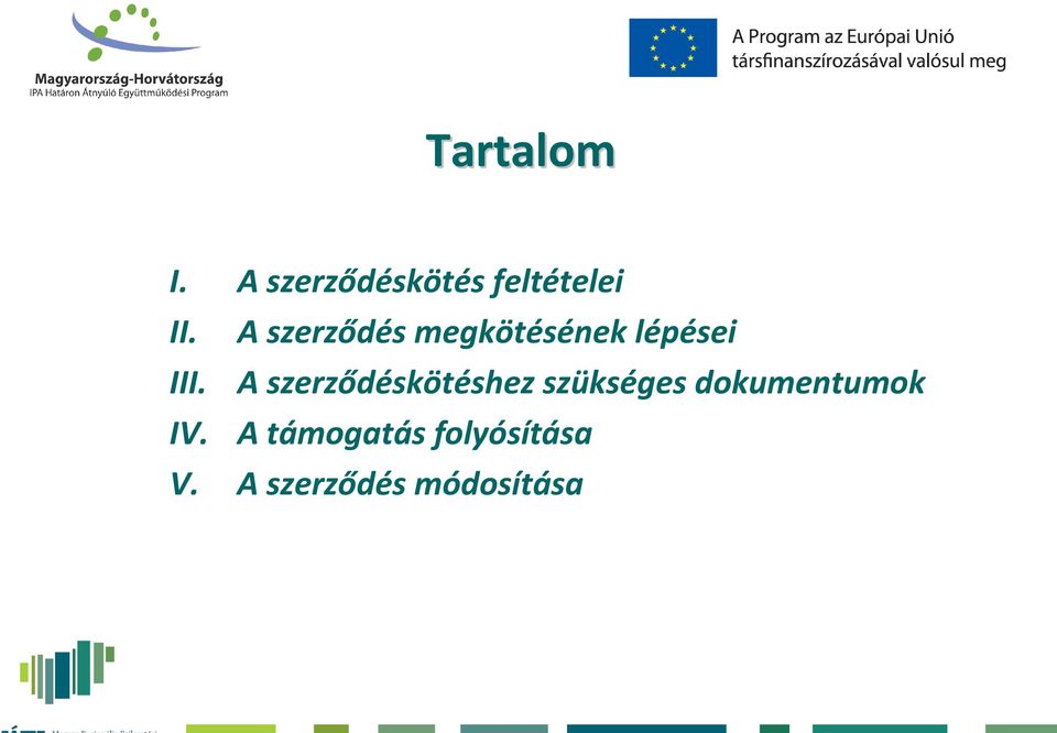 A szerződéskötéshez szükséges dokumentumok