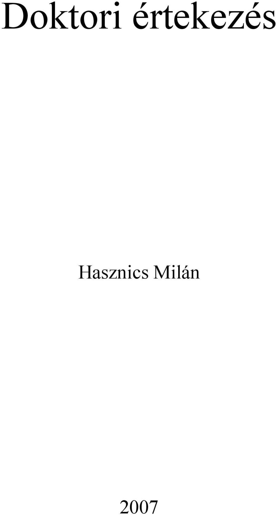 Hasznics