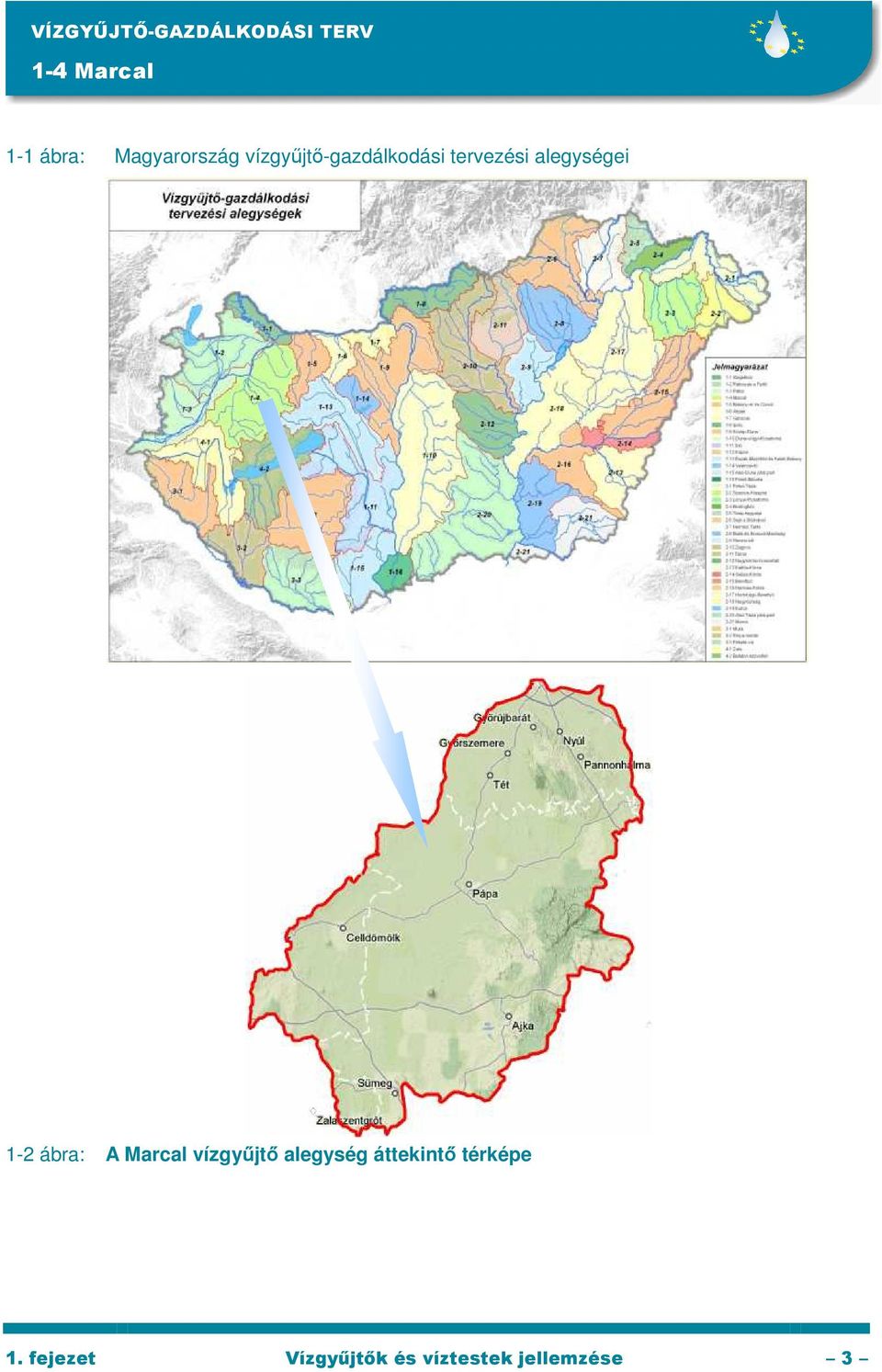 alegységei 1-2 ábra: A Marcal vízgyőjtı alegység