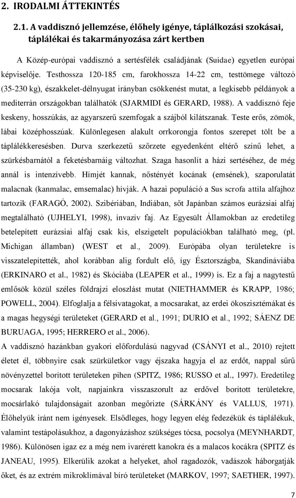 Testhossza 120-185 cm, farokhossza 14-22 cm, testtömege változó (35-230 kg), északkelet-délnyugat irányban csökkenést mutat, a legkisebb példányok a mediterrán országokban találhatók (SJARMIDI és