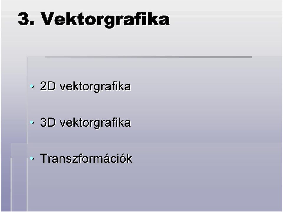 3D vektorgrafika