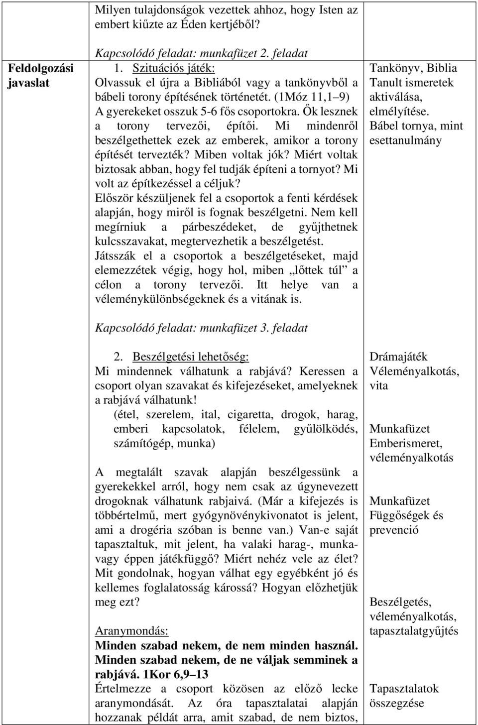 Mi mindenről beszélgethettek ezek az emberek, amikor a torony építését tervezték? Miben voltak jók? Miért voltak biztosak abban, hogy fel tudják építeni a tornyot? Mi volt az építkezéssel a céljuk?