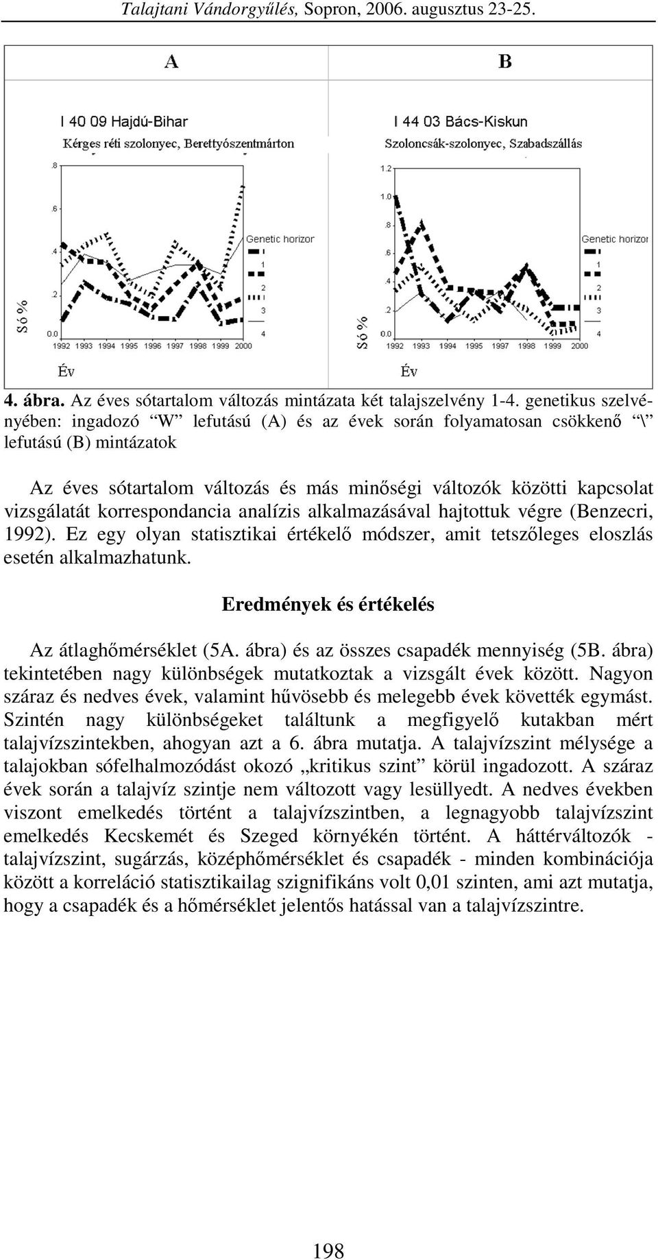 korrespondancia analízis alkalmazásával hajtottuk végre (Benzecri, 99). Ez egy olyan statisztikai értékel módszer, amit tetszleges eloszlás esetén alkalmazhatunk.