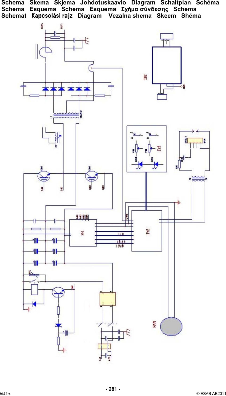 Schema Schemat Kapcsolási rajz Diagram Vezalna shema