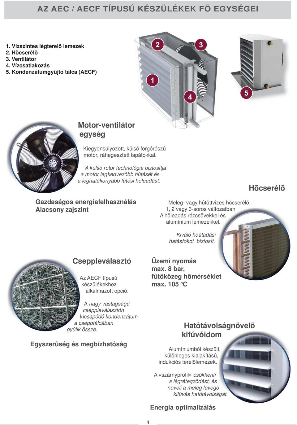 A külsõ rotor technológia biztosítja a motor legkedvezõbb hûtését és a leghatékonyabb fûtési hõleadást.