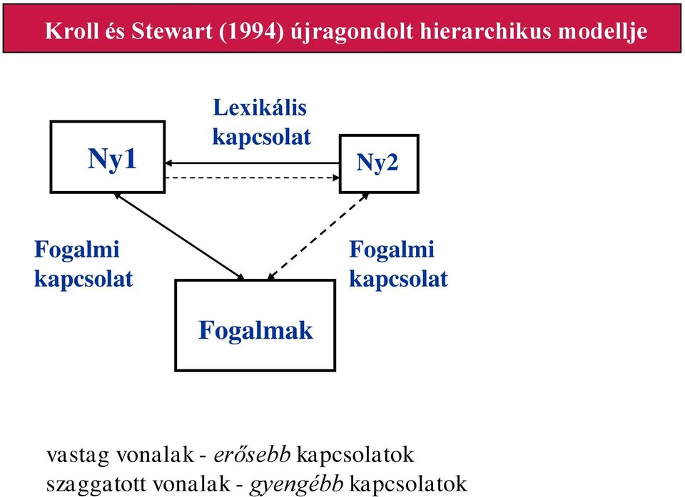 kapcsolat Fogalmak Fogalmi kapcsolat vastag vonalak