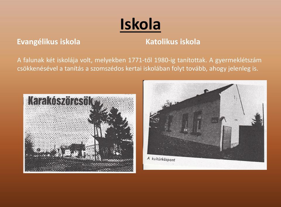 tanítottak.