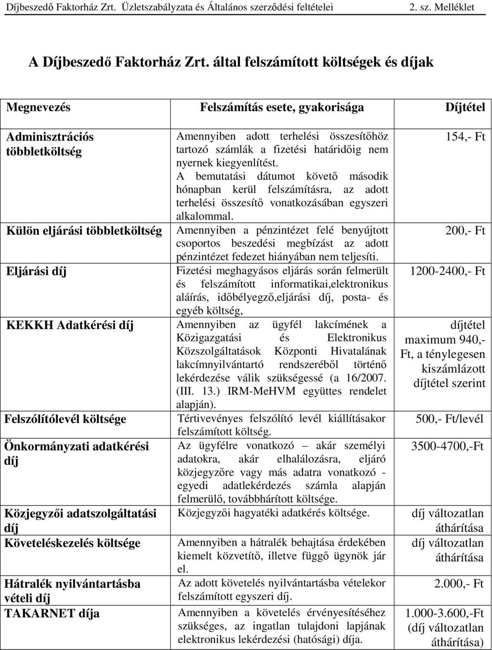 összesítıhöz tartozó számlák a fizetési határidıig nem nyernek kiegyenlítést.