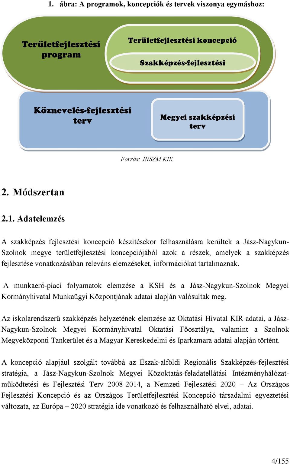 Adatelemzés A szakképzés fejlesztési koncepció készítésekor felhasználásra kerültek a Jász-Nagykun- Szolnok megye területfejlesztési koncepciójából azok a részek, amelyek a szakképzés fejlesztése