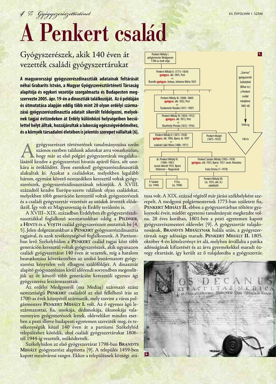 alapítója és egykori vezetője szorgalmazta és Budapesten megszervezte 2005. ápr. 19-én a dinasztiák találkozóját.