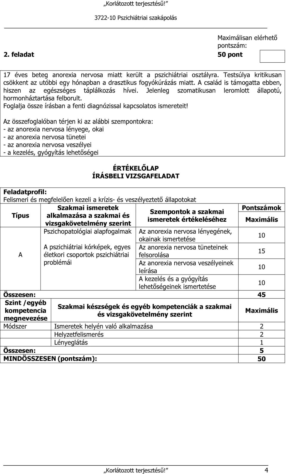 Foglalja össze írásban a fenti diagnózissal kapcsolatos ismereteit!