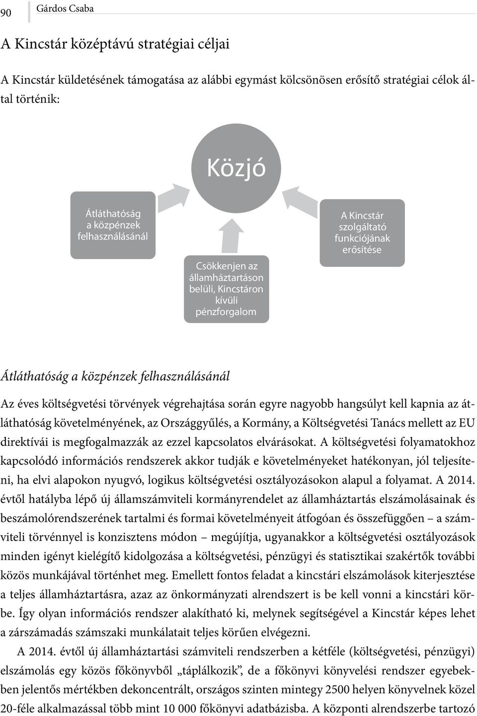 törvények végrehajtása során egyre nagyobb hangsúlyt kell kapnia az átláthatóság követelményének, az Országgyűlés, a Kormány, a Költségvetési Tanács mellett az EU direktívái is megfogalmazzák az