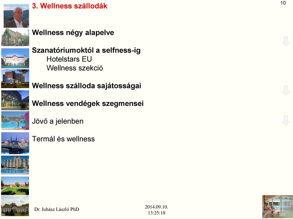 Wellness szekció Wellness szálloda sajátosságai
