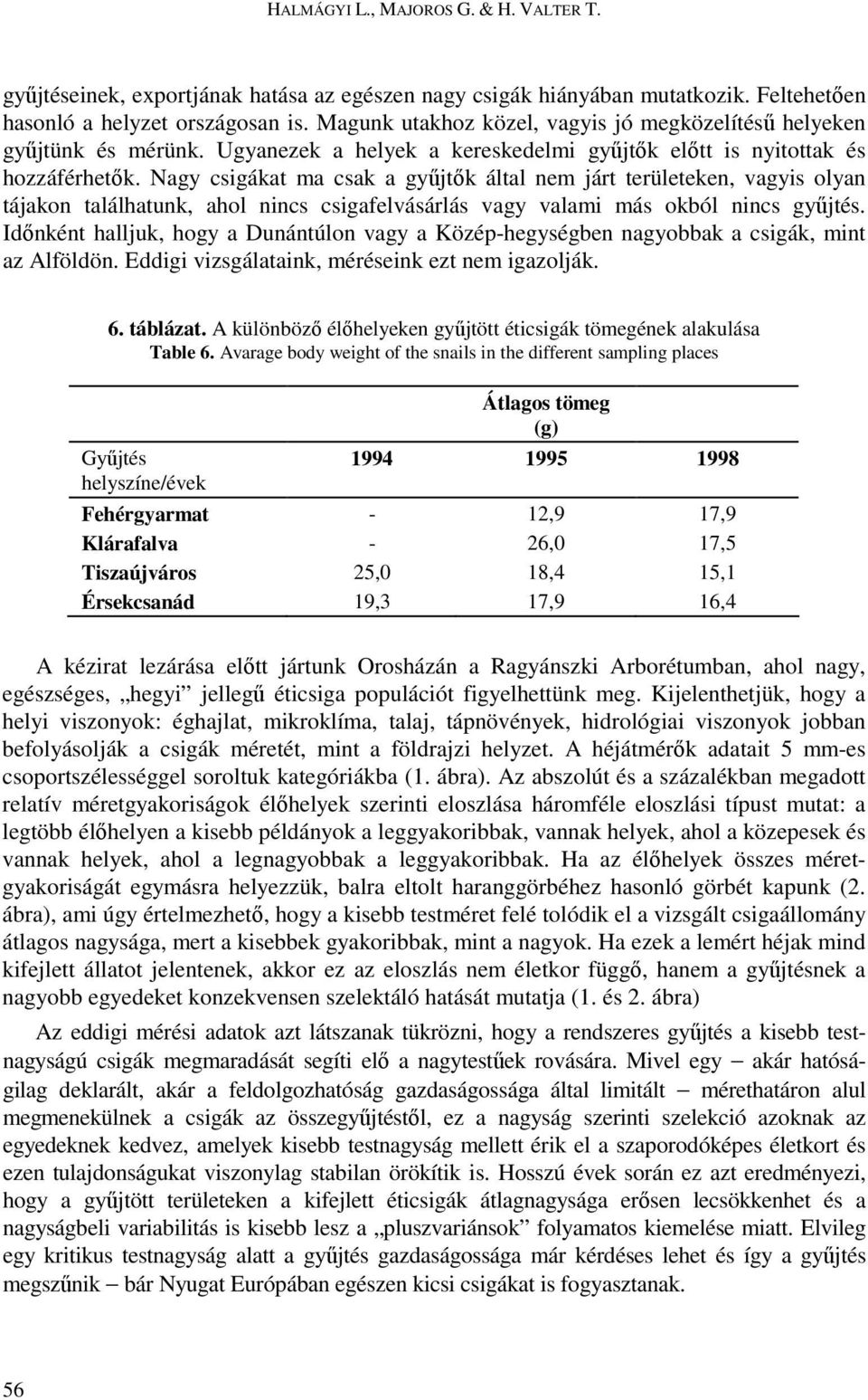 Nagy csigákat ma csak a győjtık által nem járt területeken, vagyis olyan tájakon találhatunk, ahol nincs csigafelvásárlás vagy valami más okból nincs győjtés.