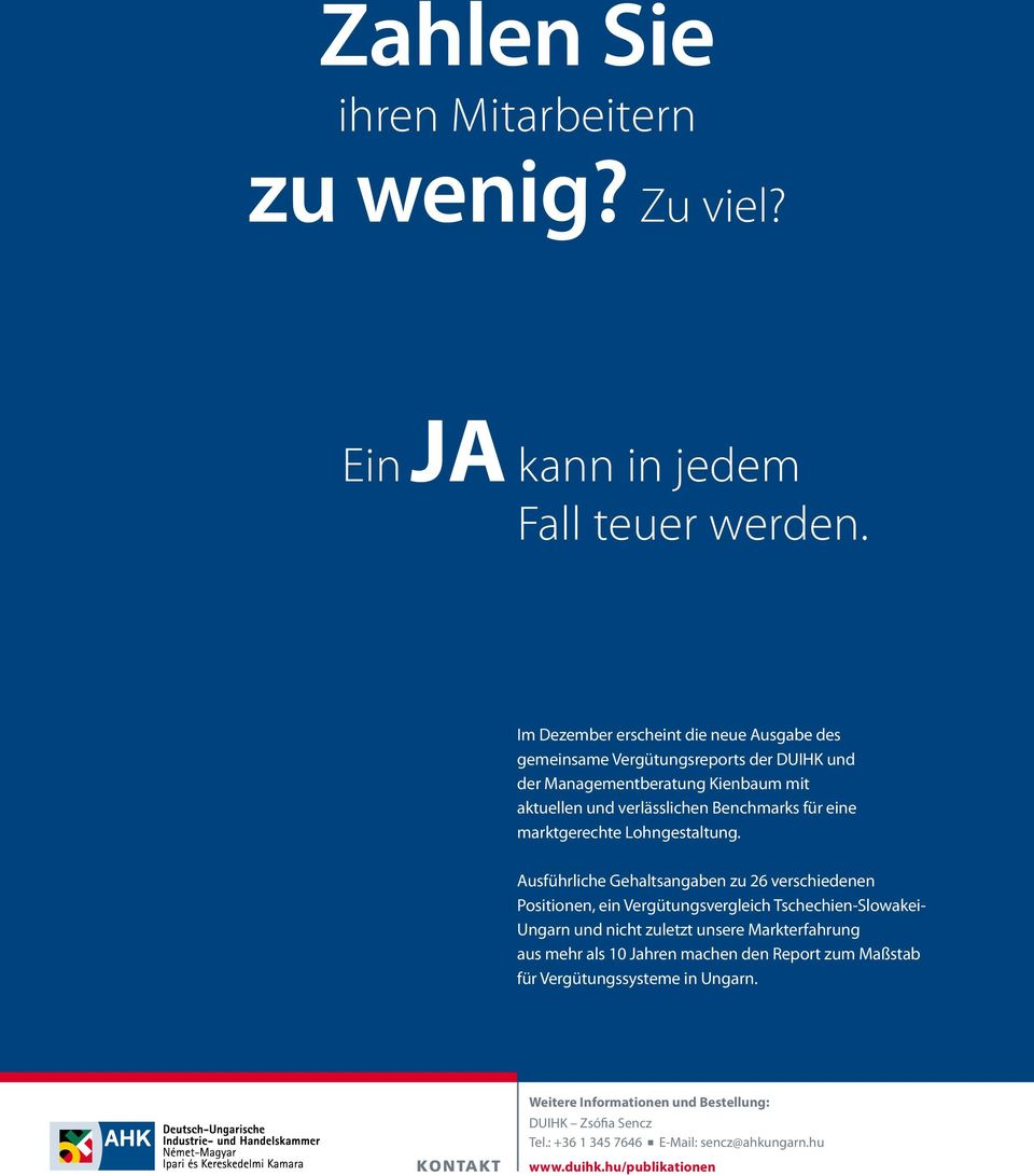 eine marktgerechte Lohngestaltung.