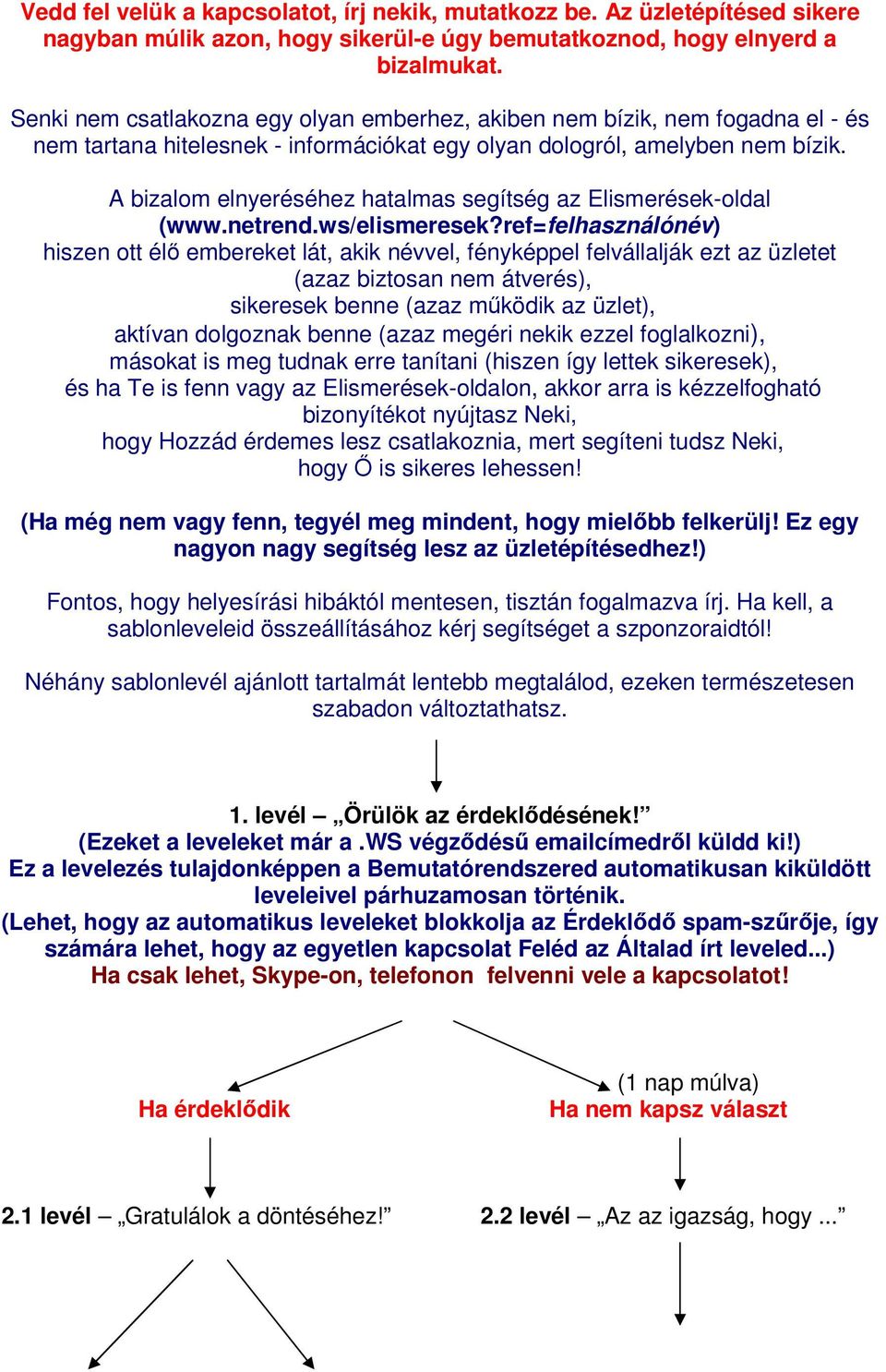 A bizalom elnyeréséhez hatalmas segítség az Elismerések-oldal (www.netrend.ws/elismeresek?