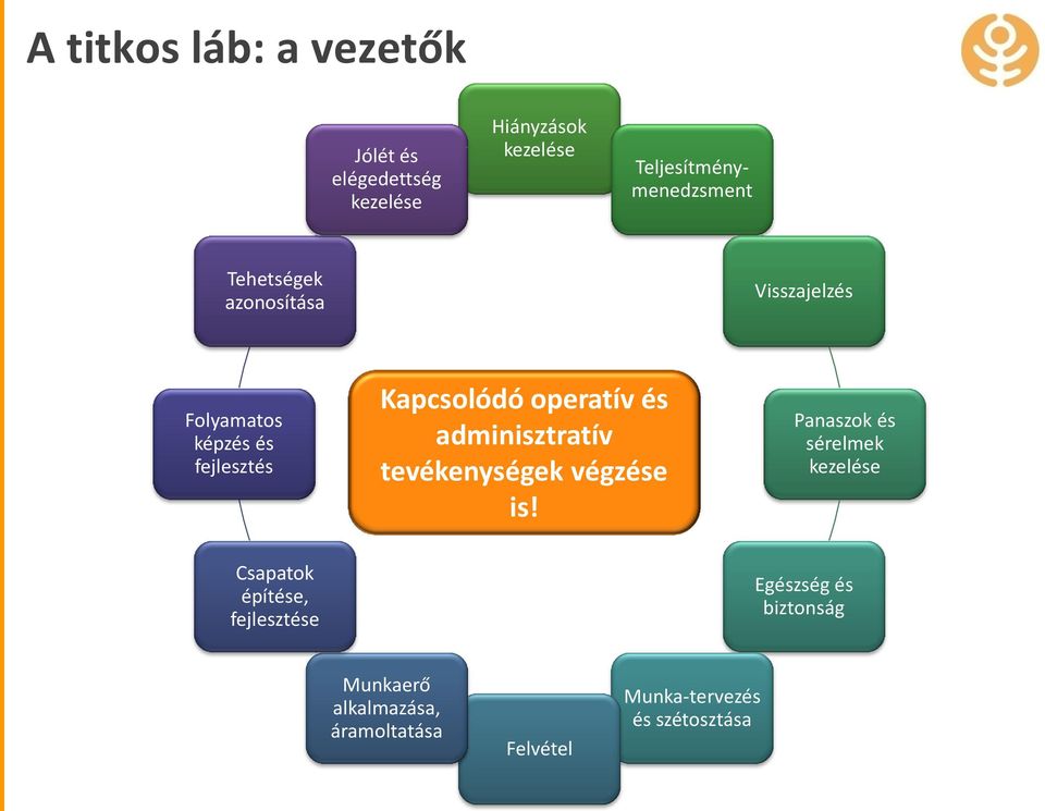 Kapcsolódó operatív és adminisztratív tevékenységek végzése is!