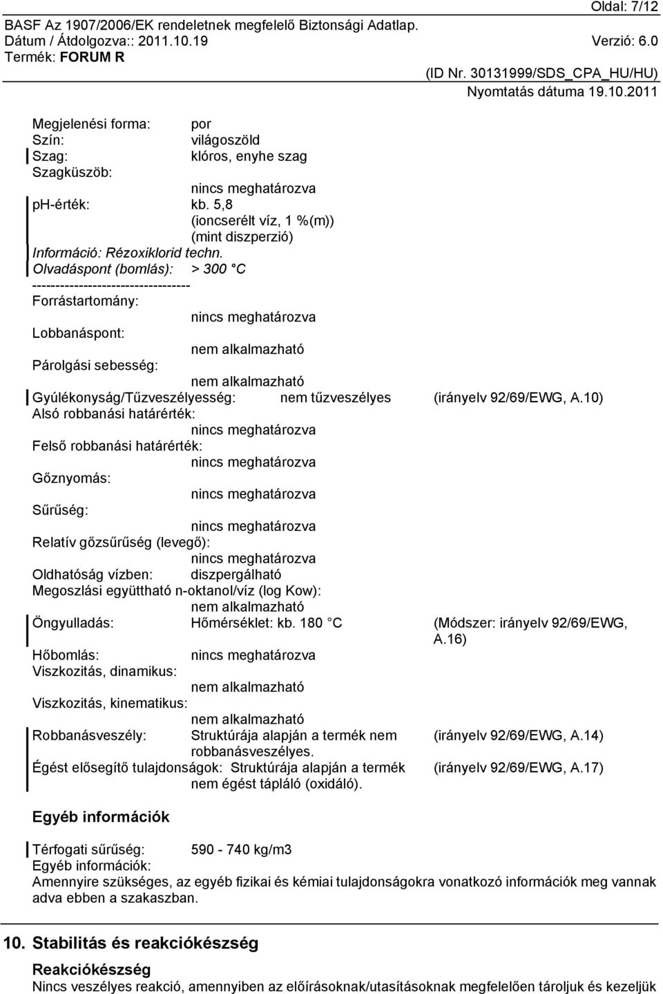 (irányelv 92/69/EWG, A.