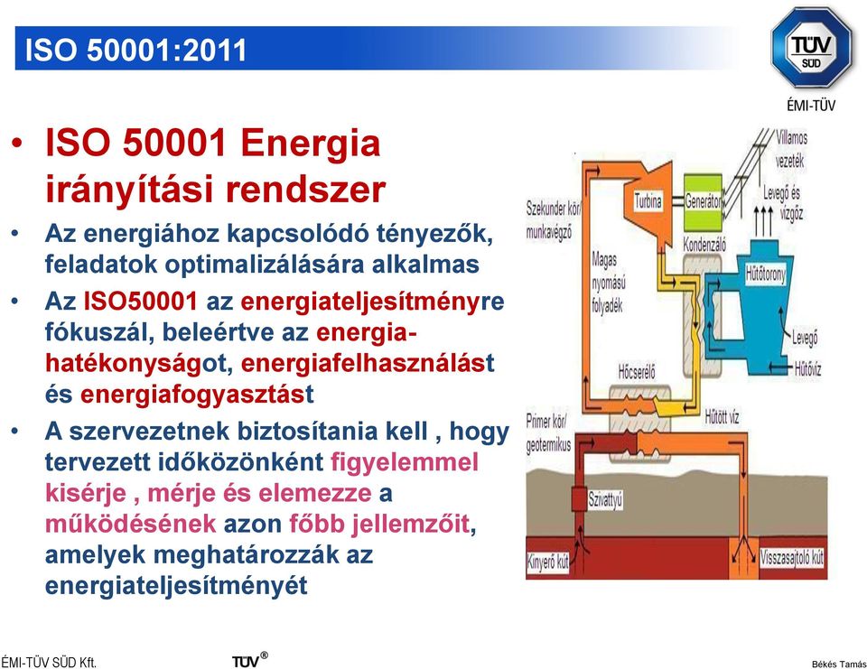 energiafelhasználást és energiafogyasztást A szervezetnek biztosítania kell, hogy tervezett időközönként