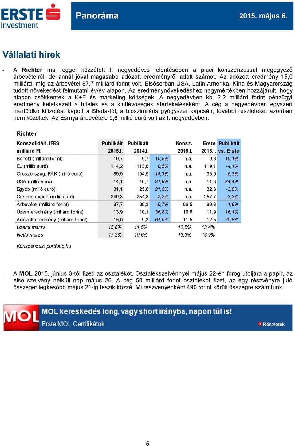 Az eredménynövekedéshez nagymértékben hozzájárult, hogy alapon csökkentek a K+F és marketing költségek. A negyedévben kb.