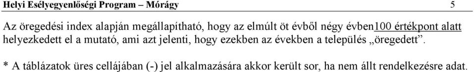 ami azt jelenti, hogy ezekben az években a település öregedett.