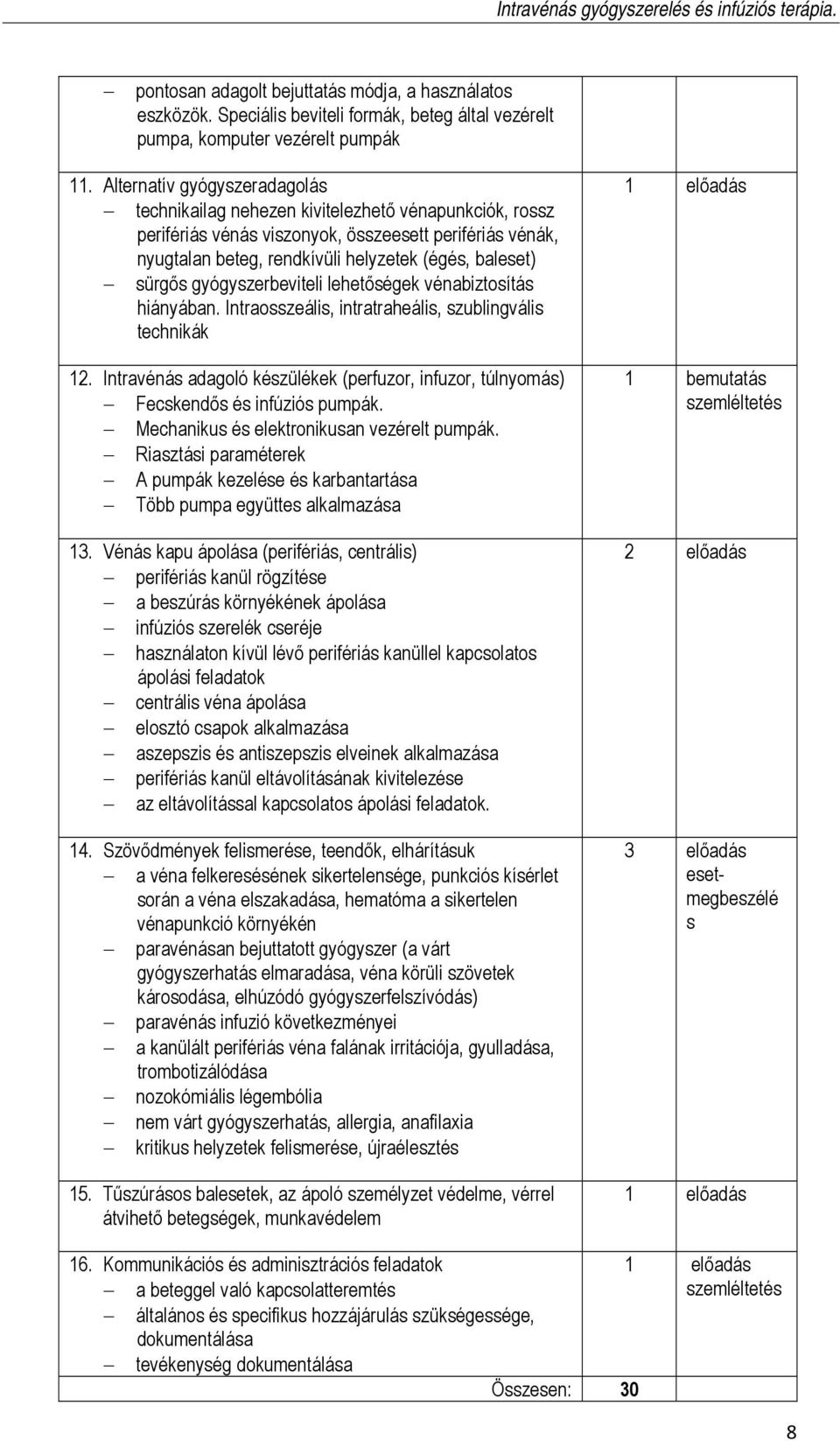 sürgős gyógyszerbeviteli lehetőségek vénabiztosítás hiányában. Intraosszeális, intratraheális, szublingvális technikák 12.