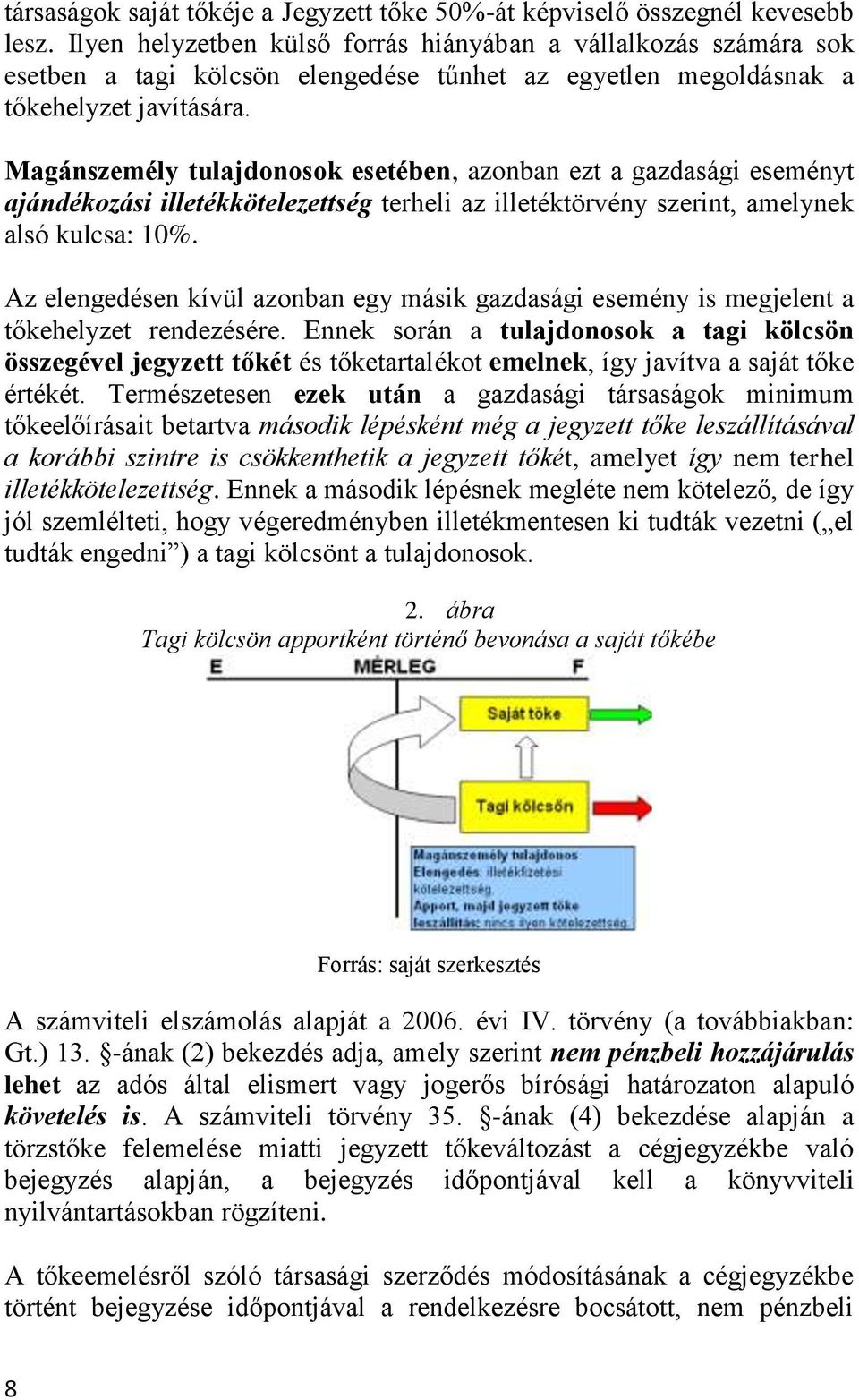 Magánszemély tulajdonosok esetében, azonban ezt a gazdasági eseményt ajándékozási illetékkötelezettség terheli az illetéktörvény szerint, amelynek alsó kulcsa: 10%.