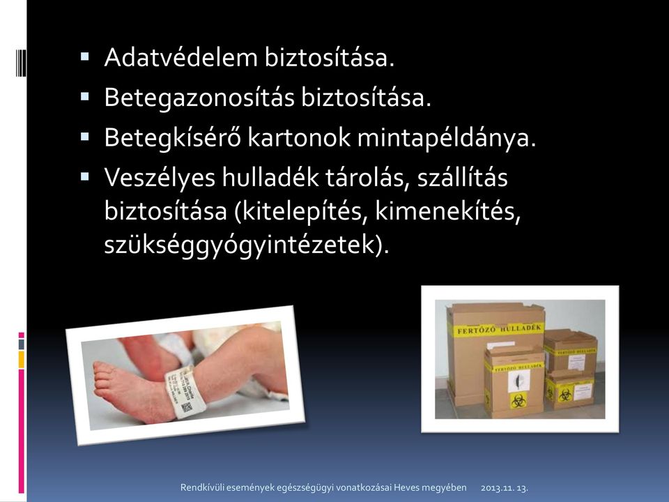 Betegkísérő kartonok mintapéldánya.