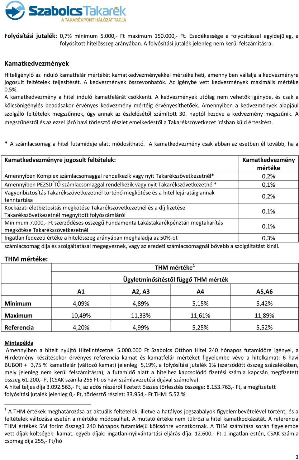 Kamatkedvezmények Hiteligénylő az induló kamatfelár mértékét kamatkedvezményekkel mérsékelheti, amennyiben vállalja a kedvezményre jogosult feltételek teljesítését. A kedvezmények összevonhatók.