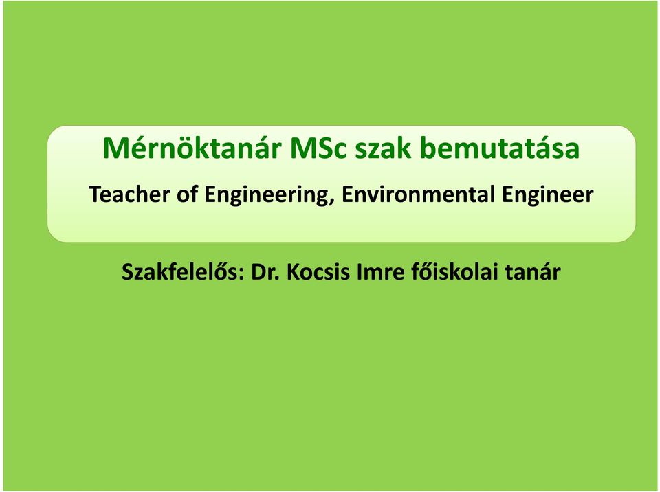 Environmental Engineer