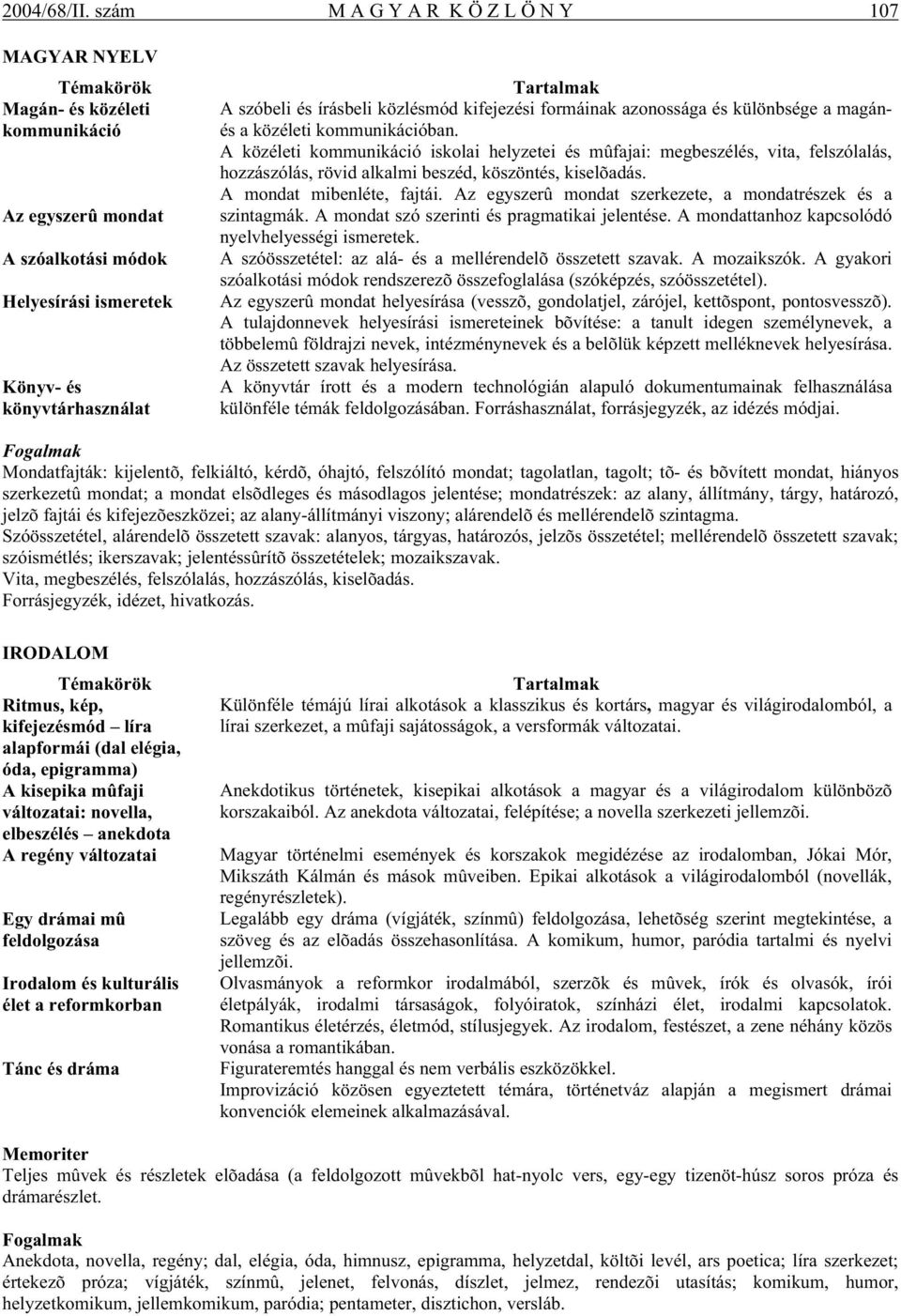 és írásbeli közlésmód kifejezési formáinak azonossága és különbsége a magánés a közéleti kommunikációban.